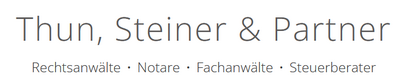 Logo Thun, Steiner & Partner - Rechtsanwälte, Notare und Steuerberater